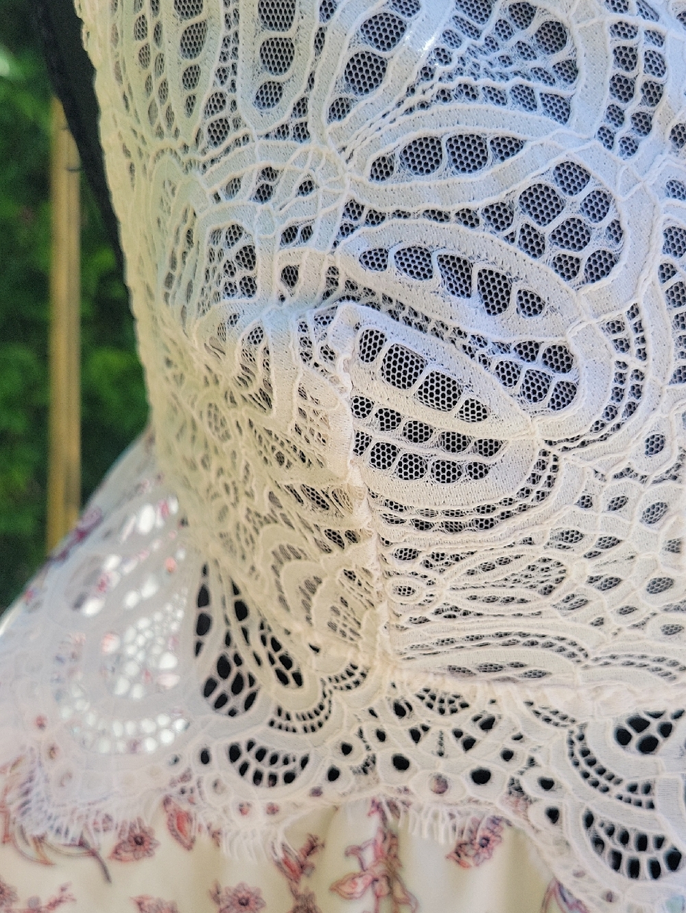 Victoria's Secret White and Pink Lace Chemise Nightgown Slip Dress SZ XS - Picture 12 of 16